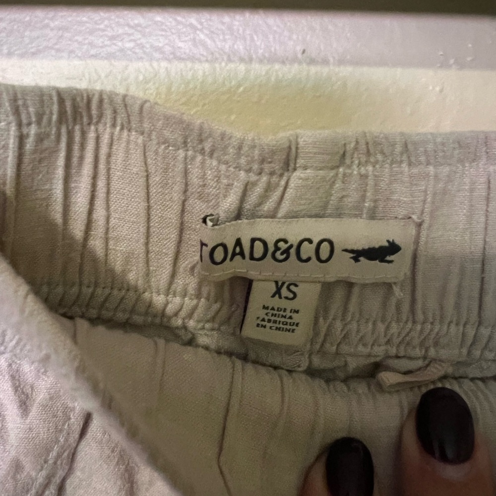 Toad&Co Light Beige linen pants